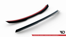 Heck Spoiler Aufsatz Abrisskante passend für SEAT LEON III schwarz Hochglanz