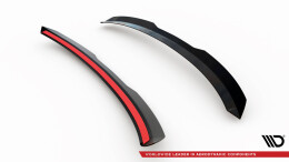 Heck Spoiler Aufsatz Abrisskante passend für SEAT LEON III schwarz Hochglanz