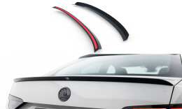 Heck Spoiler Aufsatz Abrisskante V.1 passend für Skoda Superb Liftback Mk3 / Mk3 Facelift schwarz Hochglanz