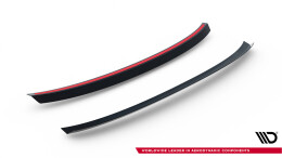 Heck Spoiler Aufsatz Abrisskante V.1 passend für Skoda Superb Liftback Mk3 / Mk3 Facelift schwarz Hochglanz
