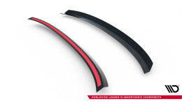 Heck Spoiler Aufsatz Abrisskante V.1 passend für Skoda Superb Liftback Mk3 / Mk3 Facelift schwarz Hochglanz
