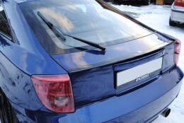 Heck Spoiler Aufsatz Abrisskante passend für TOYOTA CELICA T23 vor Facelift schwarz Hochglanz
