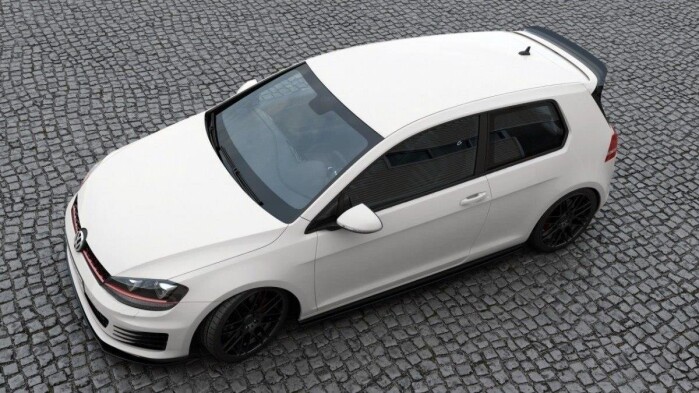 Heck Spoiler Aufsatz Abrisskante passend für VW GOLF 7 GTI CLUBSPORT schwarz Hochglanz