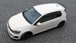 Heck Spoiler Aufsatz Abrisskante für VW GOLF 7 GTI CLUBSPORT schwarz Hochglanz