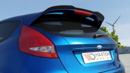 Heck Spoiler Aufsatz Abrisskante passend für Ford Fiesta ST-Line Mk7 schwarz Hochglanz