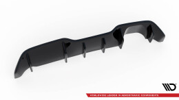 Heck Ansatz Diffusor passend für Ford Fiesta ST (3-Türige version) Mk7 Facelift schwarz Hochglanz