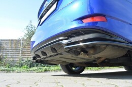 Heck Ansatz Diffusor passend für Lexus GS Mk4 Facelift H schwarz Hochglanz
