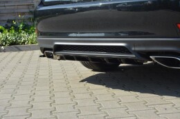 Heck Ansatz Diffusor für Lexus IS Mk3 Facelift T schwarz Hochglanz