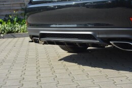 Heck Ansatz Diffusor passend für Lexus IS Mk3 Facelift T schwarz Hochglanz