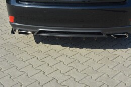 Heck Ansatz Diffusor passend für Lexus IS Mk3 Facelift T schwarz Hochglanz