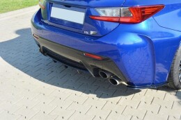 Heck Ansatz Diffusor Lexus RC F schwarz Hochglanz