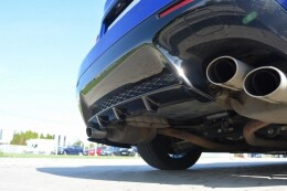Heck Ansatz Diffusor passend für Lexus RC F schwarz Hochglanz