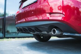 Heck Ansatz Diffusor passend für Mazda 6 GJ (Mk3) Facelift schwarz Hochglanz