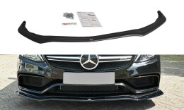 Cup Spoilerlippe Front Ansatz V.1 für Mercedes C-Klasse S205 63 AMG Kombi schwarz matt