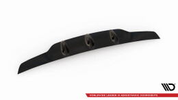 Heck Ansatz Diffusor passend für Mercedes C-Klasse S205 63 AMG schwarz Hochglanz