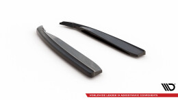 Heck Ansatz Flaps Diffusor passend für Mercedes C-Klasse S205 63 AMG schwarz Hochglanz