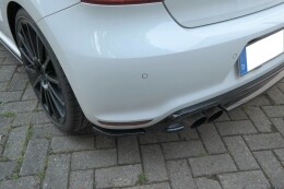 Heck Ansatz Flaps Diffusor für VW Polo WRC Mk5 schwarz Hochglanz