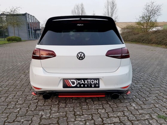 Street+ Heck Ansatz Flaps passend für VW Golf Mk7 GTI Clubsport schwarz matt