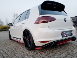 Heck Ansatz Flaps Diffusor passend für VW GOLF Mk7...