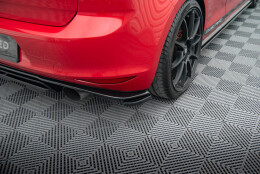 Heck Ansatz Flaps Diffusor passend für VW GOLF Mk7 GTI CLUBSPORT schwarz Hochglanz