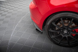 Heck Ansatz Flaps Diffusor passend für VW GOLF Mk7 GTI CLUBSPORT schwarz Hochglanz