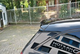 Heck Spoiler Aufsatz Abrisskante passend für Mercedes C-Klasse S205 63 AMG Kombi schwarz Hochglanz