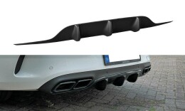 Heck Ansatz Diffusor passend für Mercedes C-Klasse...