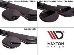 Heck Ansatz Diffusor passend für Mercedes C-Klasse C205 63 AMG Coupe schwarz Hochglanz