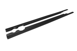 Seitenschweller Ansatz Cup Leisten passend für Mercedes C-Klasse S205 63 AMG Kombi Carbon Look