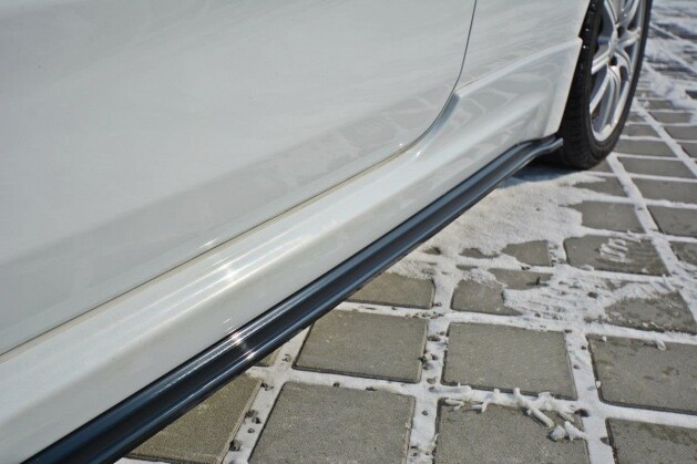 Seitenschweller Ansatz Cup Leisten passend für KIA CEE"D / PRO CEE"D GT MK2 schwarz Hochglanz