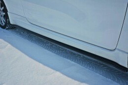 Seitenschweller Ansatz Cup Leisten für Kia Ceed GT MK2 schwarz Hochglanz