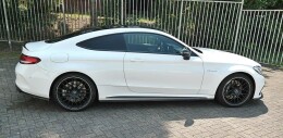 Seitenschweller Ansatz Cup Leisten passend für Mercedes C-Klasse C205 63 AMG Coupe schwarz Hochglanz