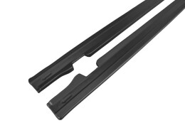 Street+ Seitenschweller Leisten passend für Mercedes C-Klasse C205 63 AMG Coupe schwarz Hochglanz