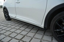 Seitenschweller Ansatz Cup Leisten passend für Honda Civic Mk9 schwarz Hochglanz