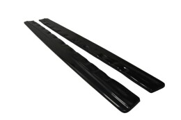 Seitenschweller Ansatz Cup Leisten passend für Honda Civic Mk9 Facelift schwarz matt