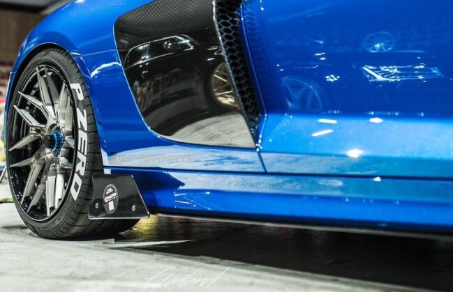 Sport Seitenschweller Ansatz Cup Leisten passend für Audi R8 Mk.2