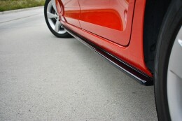 Seitenschweller Ansatz Cup Leisten passend für Skoda Rapid Carbon Look