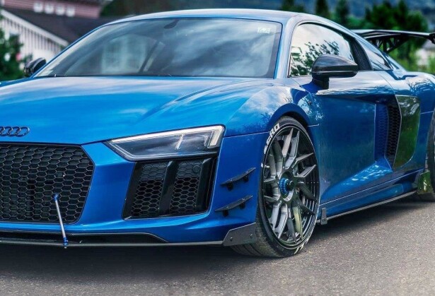 Stoßstangen Flaps Wings vorne Canards passend für Audi R8 Mk.2
