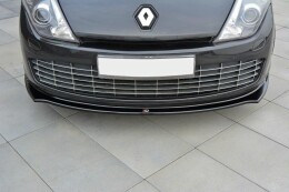 Cup Spoilerlippe Front Ansatz für Renault Laguna mk 3 Coupe schwarz Hochglanz