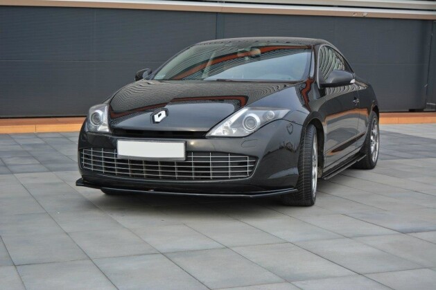 Cup Spoilerlippe Front Ansatz passend für Renault Laguna mk 3 Coupe schwarz matt