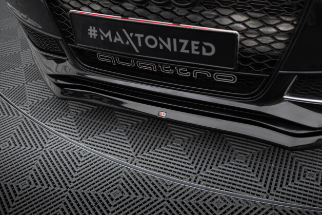 Cup Spoilerlippe Front Ansatz V.1 passend für Audi A4 S-Line / S4 B8 Facelift schwarz Hochglanz