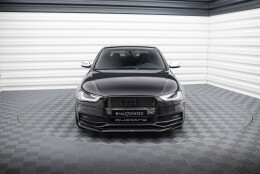 Cup Spoilerlippe Front Ansatz V.1 passend für Audi A4 S-Line / S4 B8 Facelift schwarz Hochglanz