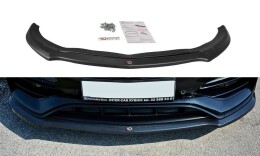 Cup Spoilerlippe Front Ansatz V.1 passend für Mercedes A W176 AMG Facelift schwarz Hochglanz
