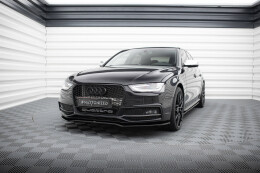 Cup Spoilerlippe Front Ansatz V.2 für Audi A4 S-Line / S4 B8 FL schwarz Hochglanz