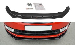 Cup Spoilerlippe Front Ansatz V.2 passend für Skoda Rapid schwarz Hochglanz