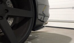 Heck Ansatz Flaps Diffusor für Audi S4 B8 FL Carbon Look