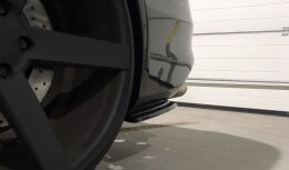 Heck Ansatz Flaps Diffusor passend für Audi S4 B8 FL schwarz Hochglanz