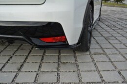 Heck Ansatz Flaps Diffusor passend für Honda Civic Mk9 Facelift schwarz Hochglanz