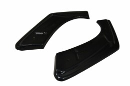 Heck Ansatz Flaps Diffusor passend für Honda Civic Mk9 Facelift schwarz Hochglanz