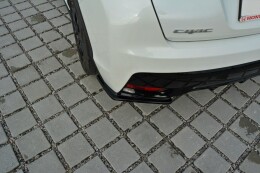 Heck Ansatz Flaps Diffusor für Honda Civic Mk9 Facelift schwarz matt